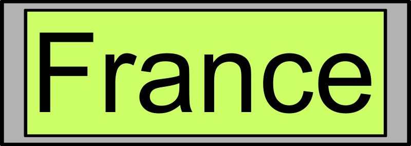 Digital Display with "France" text