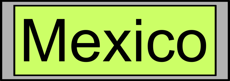 Digital Display with "Mexico" text