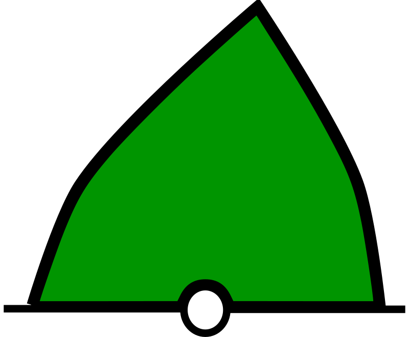 conical buoy green
