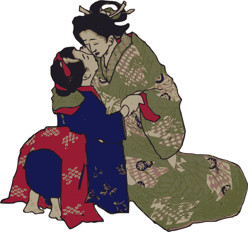 Kissing Geisha