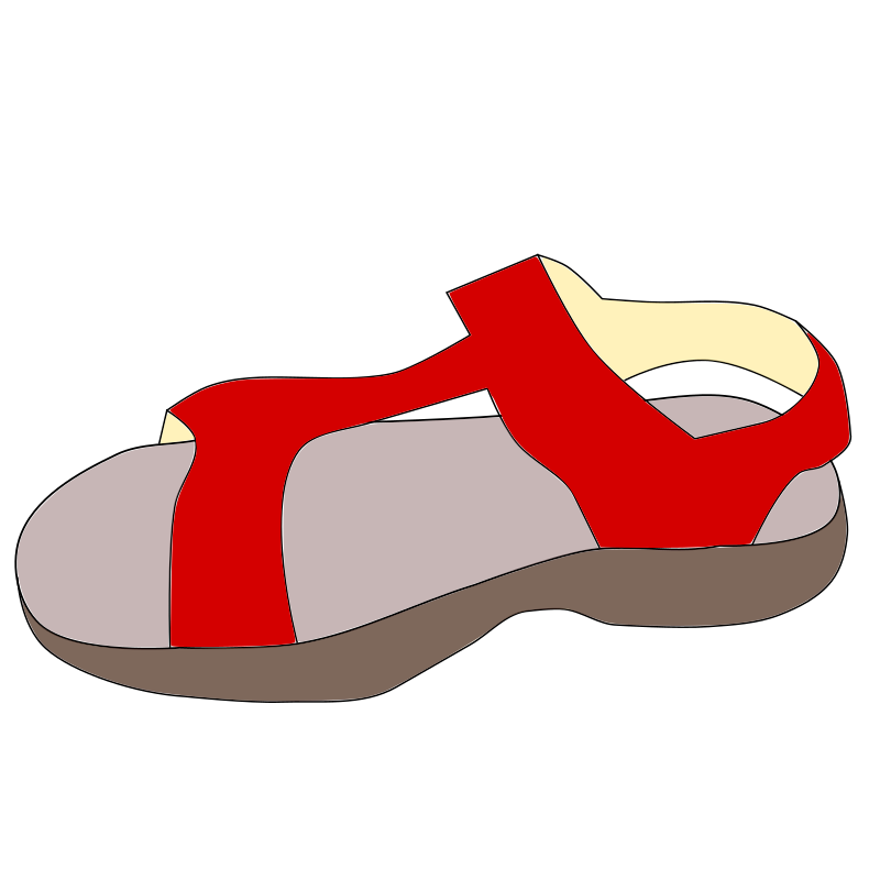 Red sandal