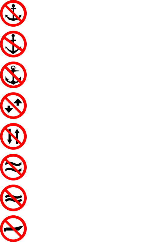 Navigation. Prohibitory