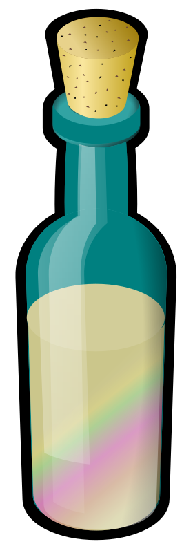 Bottle of Colored Sand, with Cork