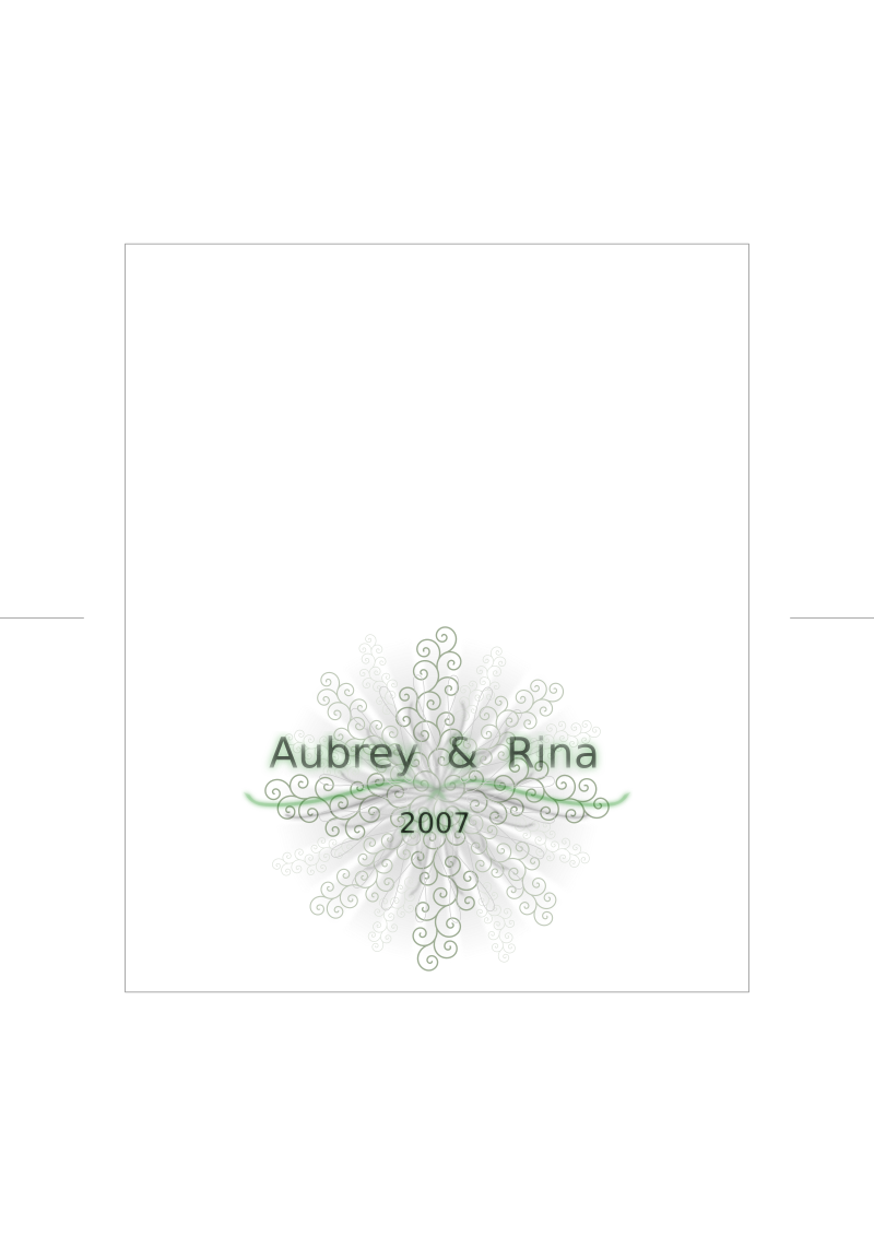 Wedding Invite (outer tracing paper)