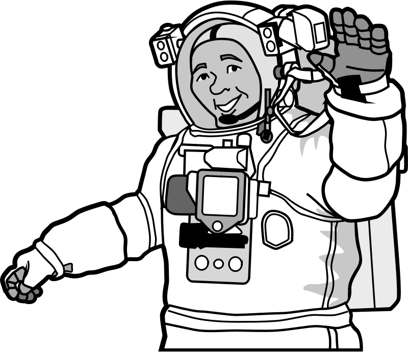 smiling astronaut