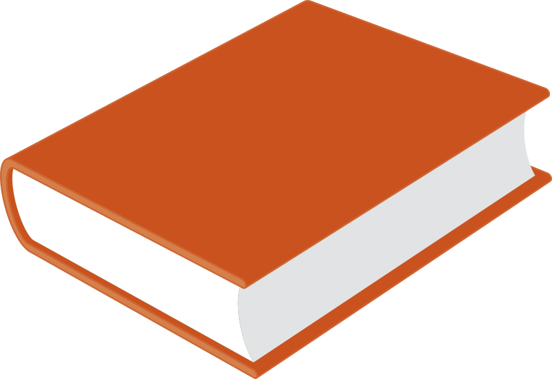 orange book clipart