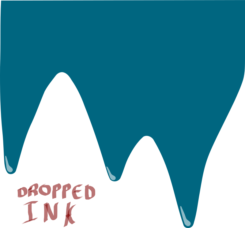 dropped ink