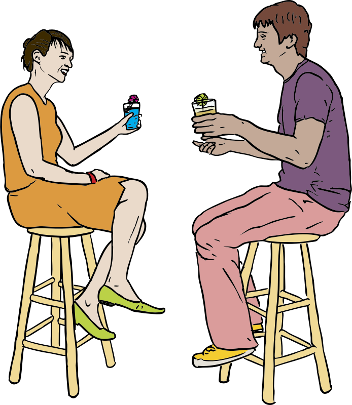 Couple Having Drinks