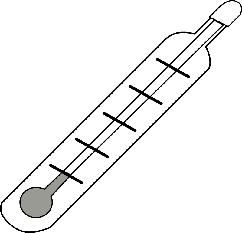 Thermometer Cold - Outline