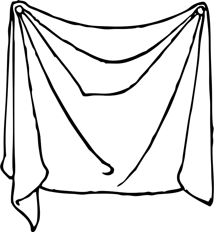 draped sheet