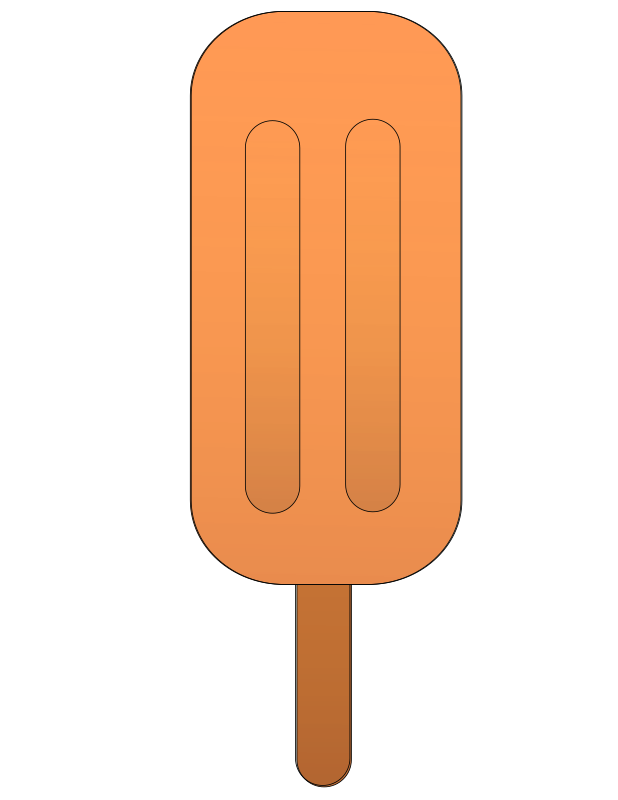 Orange popsicle.