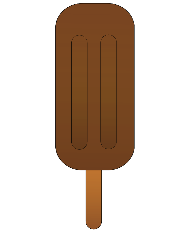 Chocolate popsicle.