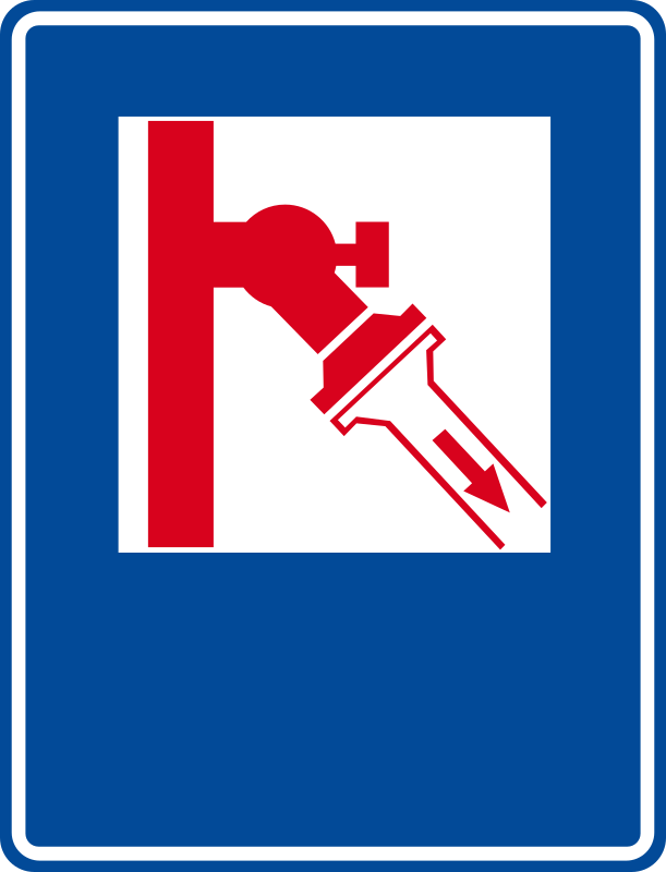 Fireplug sign