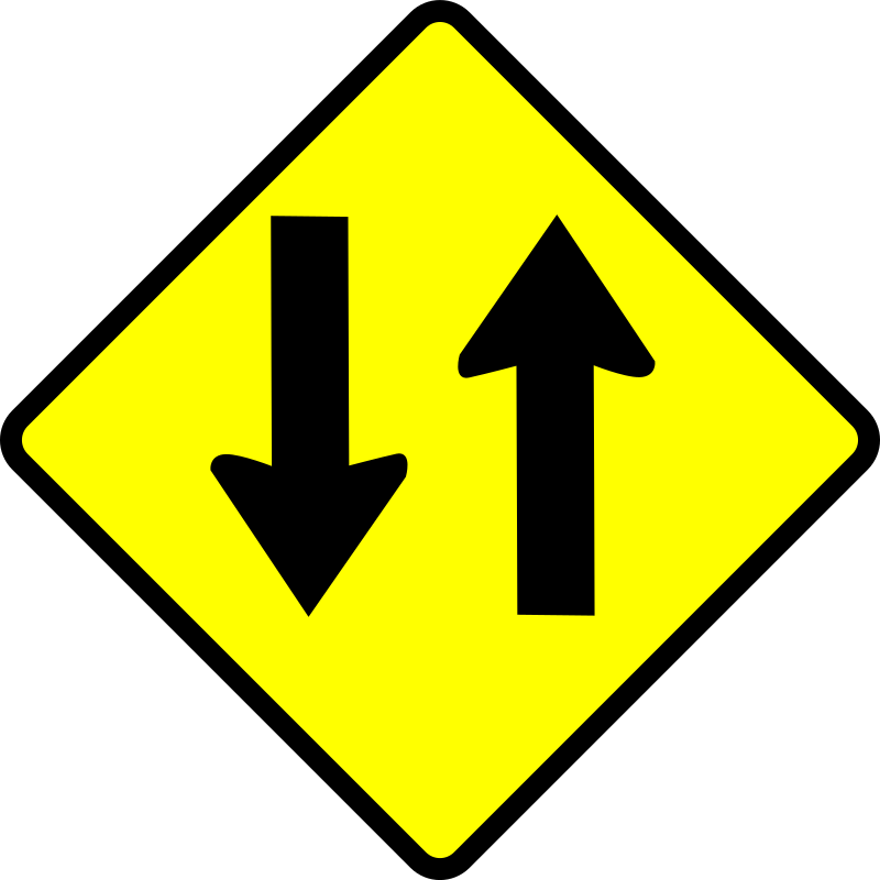 caution-two way