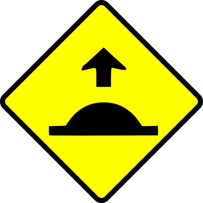 cautionspeed hump Openclipart