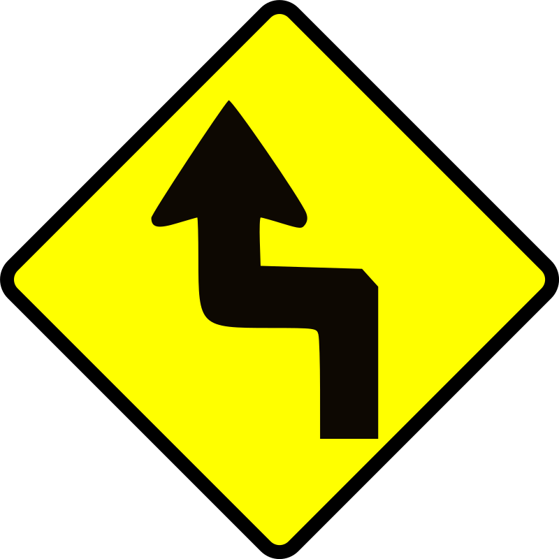 caution-zig zag