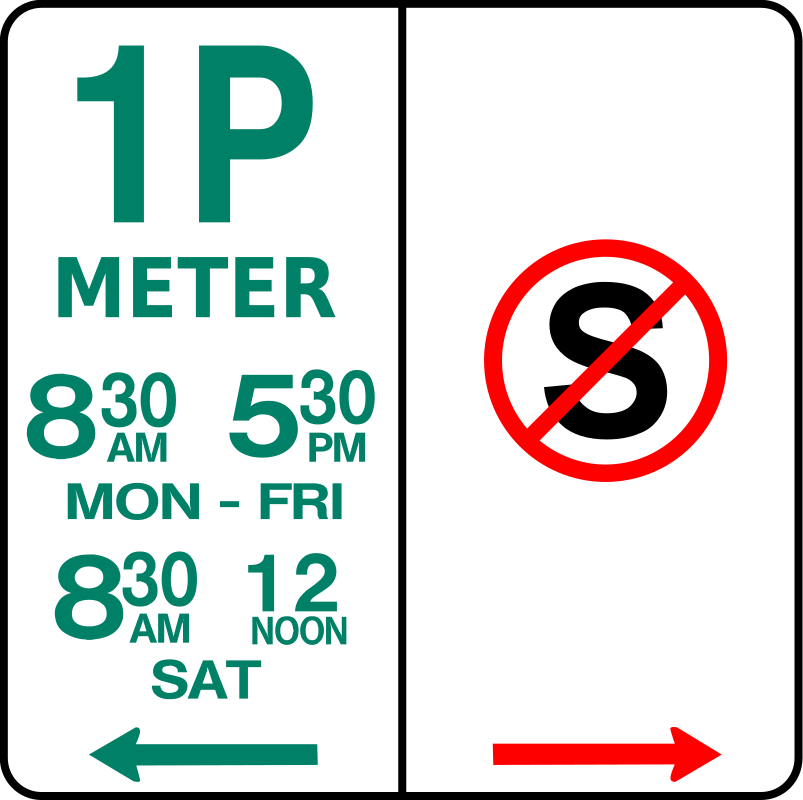 sign-parking and no standing