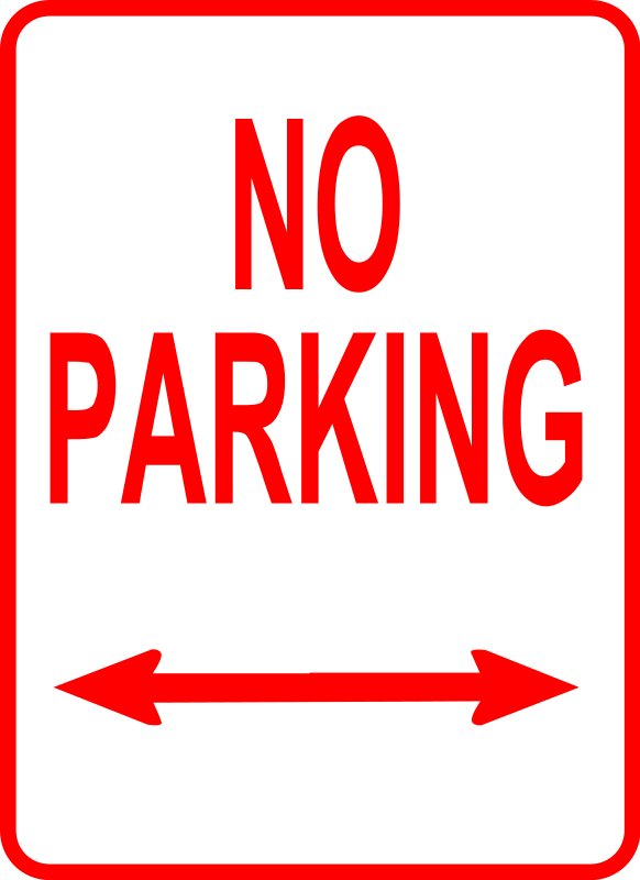 sign-no parking