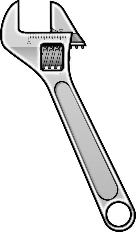 Adjustable wrench - icon style 1