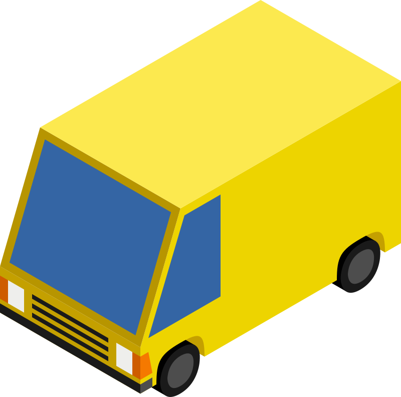 CM Isometric Yellow Van