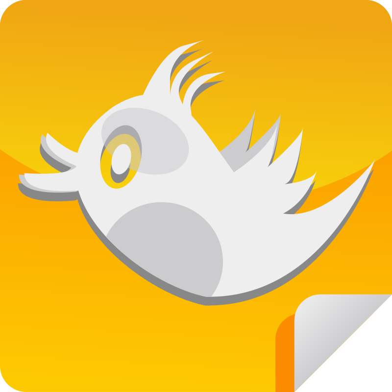 Orange Bird Icon 