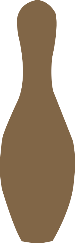 bowling pin brown