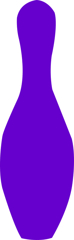 bowling pin opurple