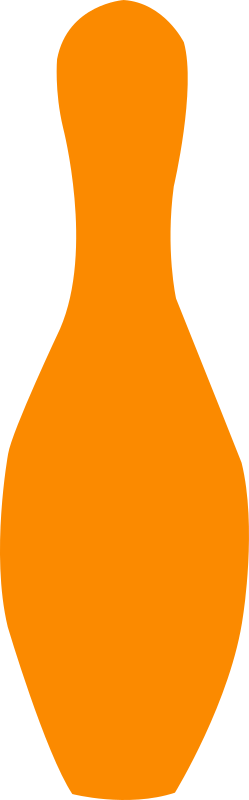 bowling pin orange