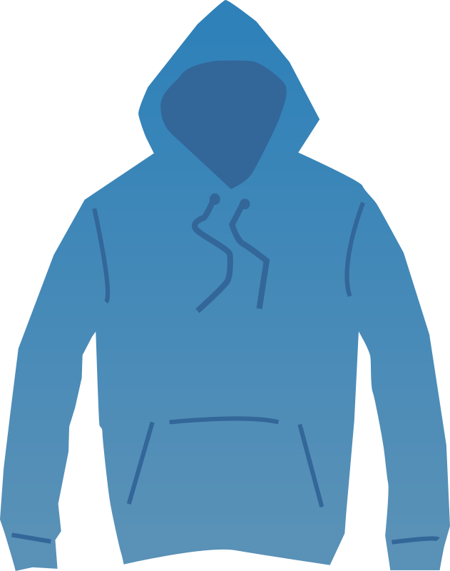 Blue hoodie