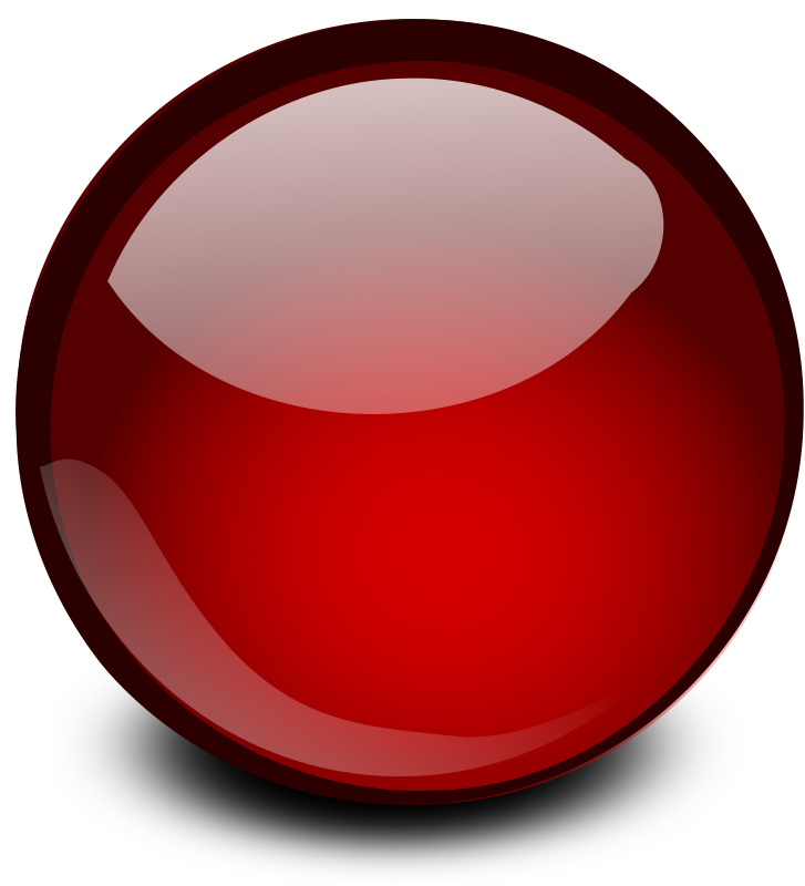 Red Glossy Orb