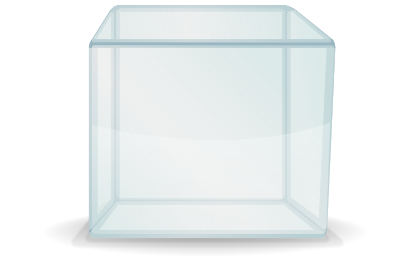 Cube plexi transparent