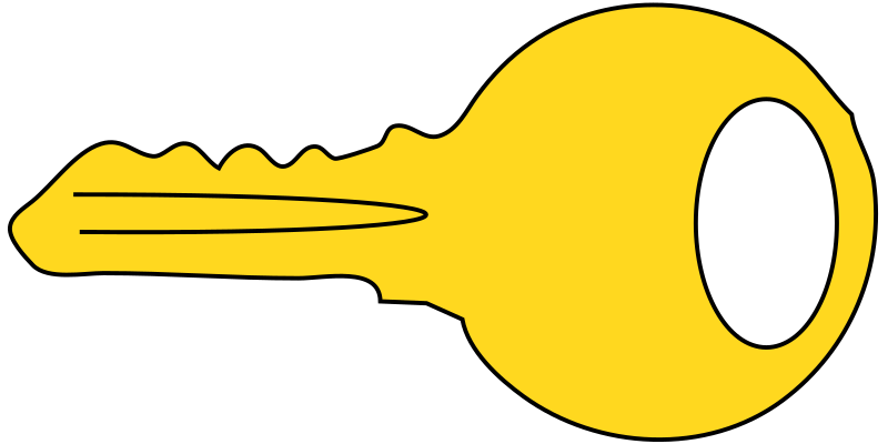 Simple gold key