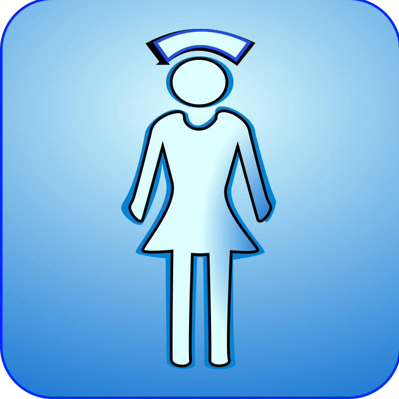 Nurse icon glossy