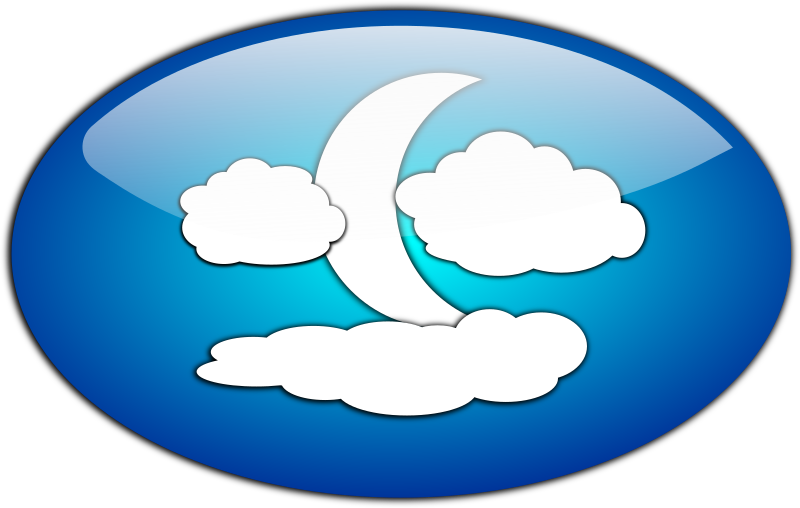 Clouds and the Moon