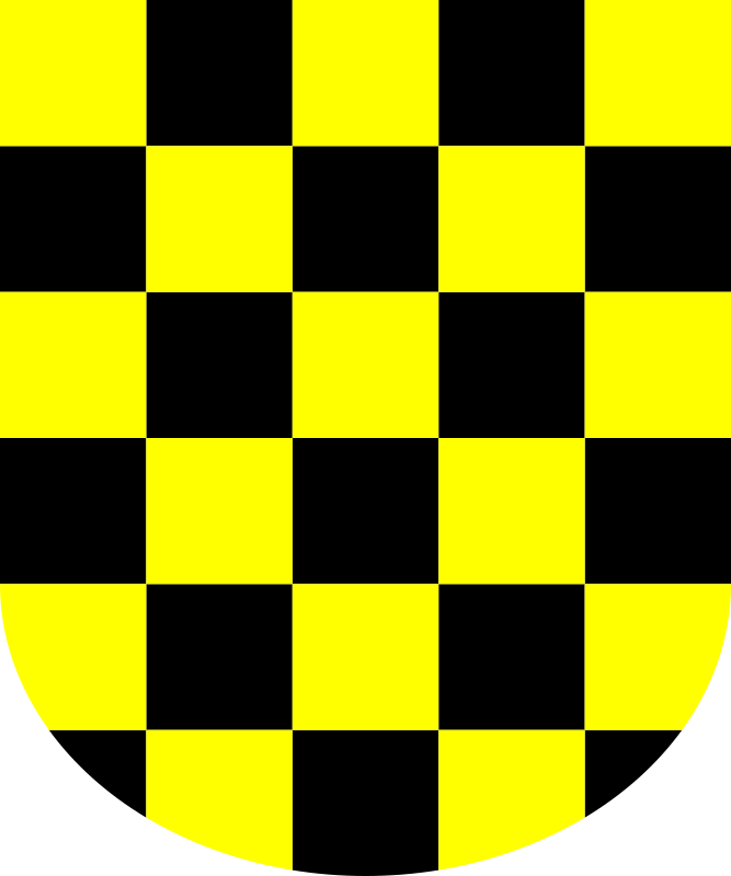 Award with yellow-black board