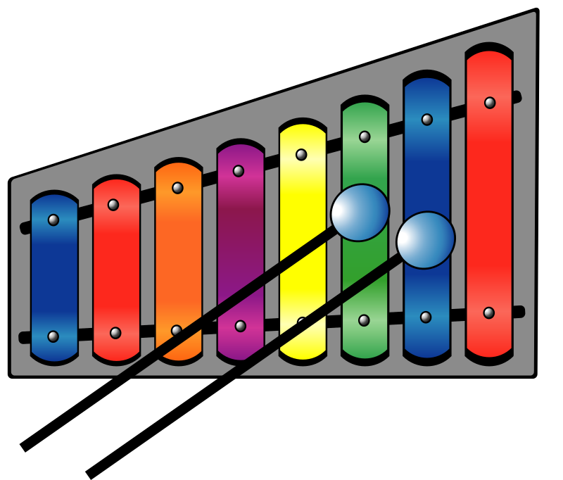 Xylophone (colourful)