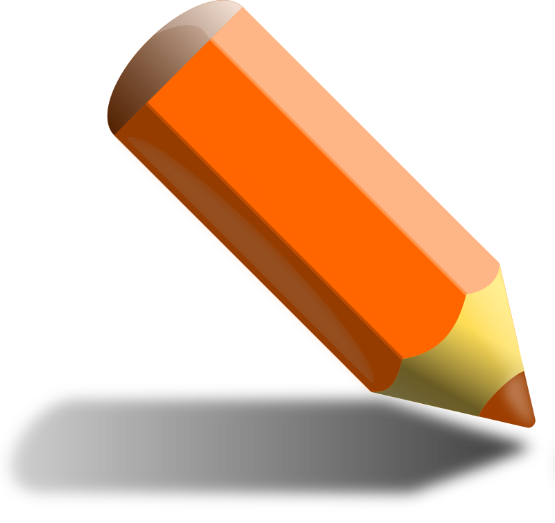 Orange pencil