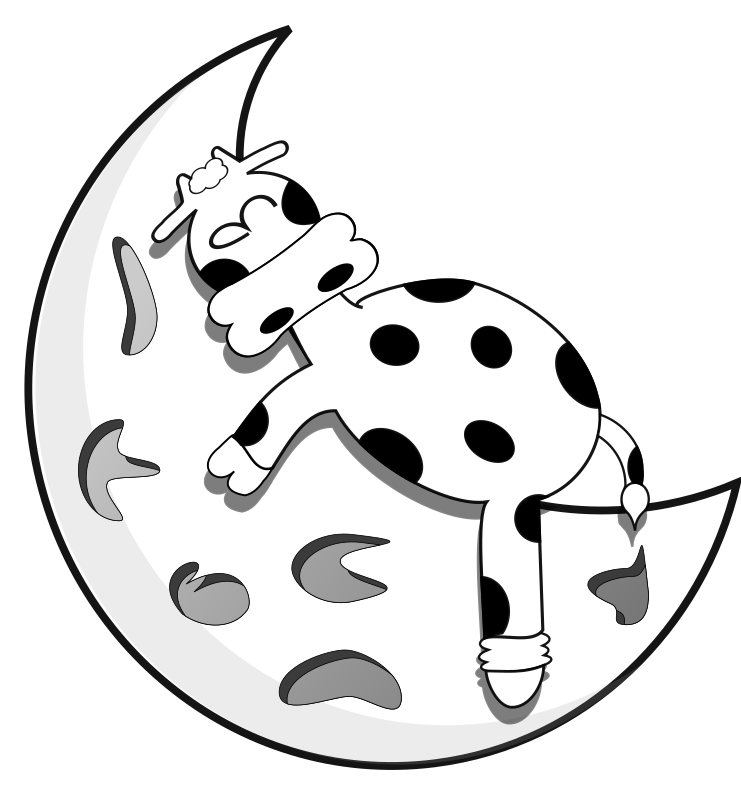 Vaca en la luna