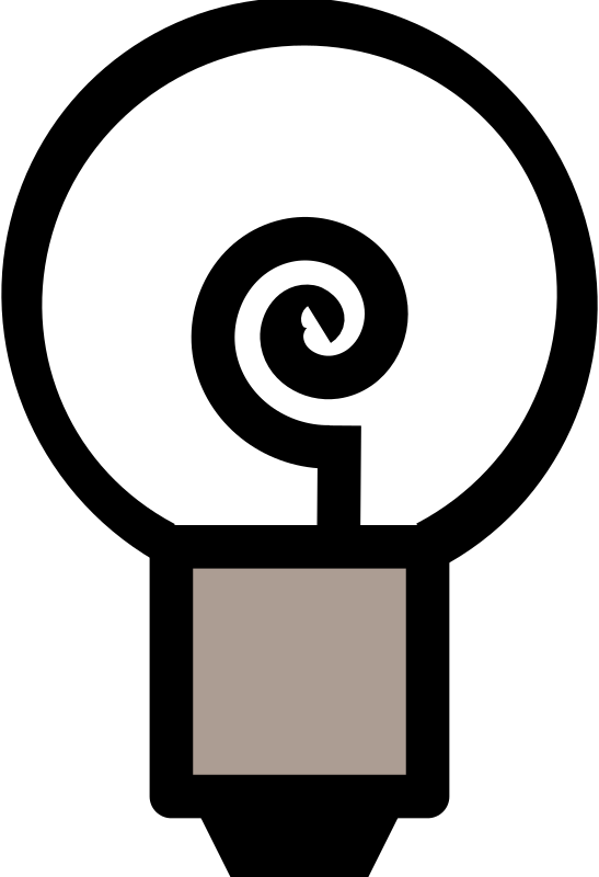 Traditional lightbulb (off) 