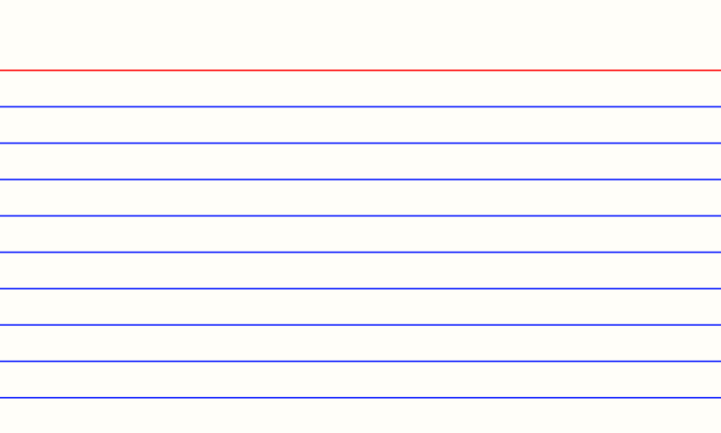 Tan index card