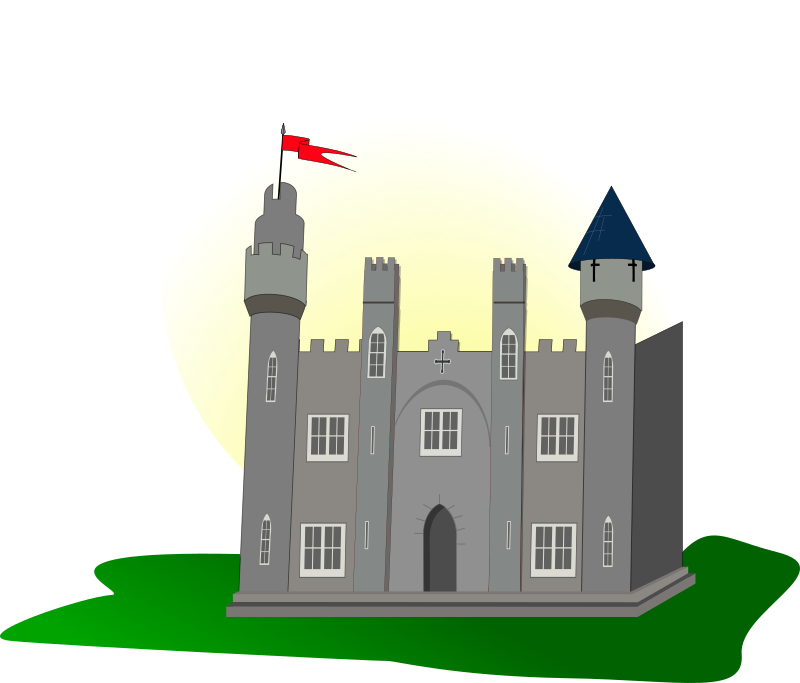 Castle with flag