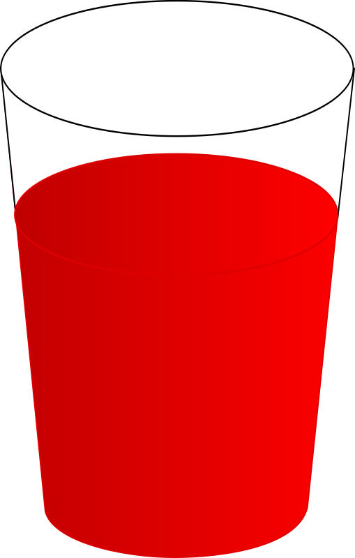 drinking glass with red punch 01