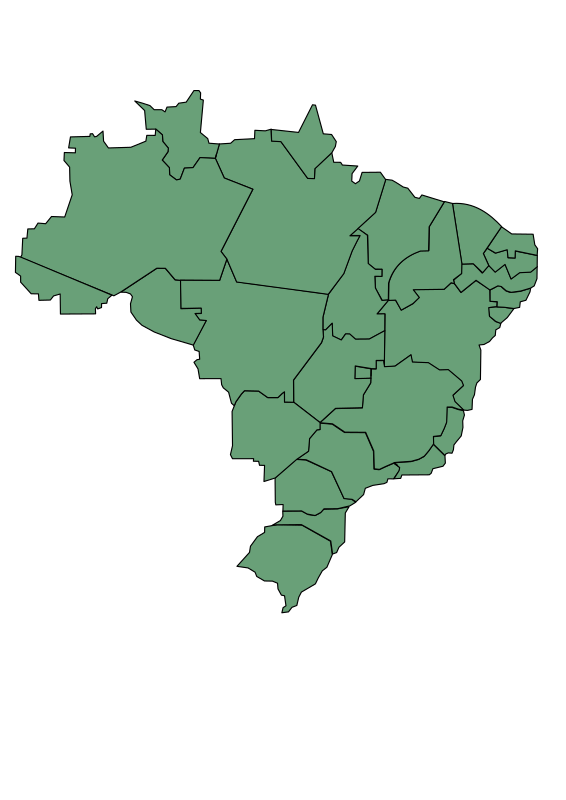 Brazil Map with States