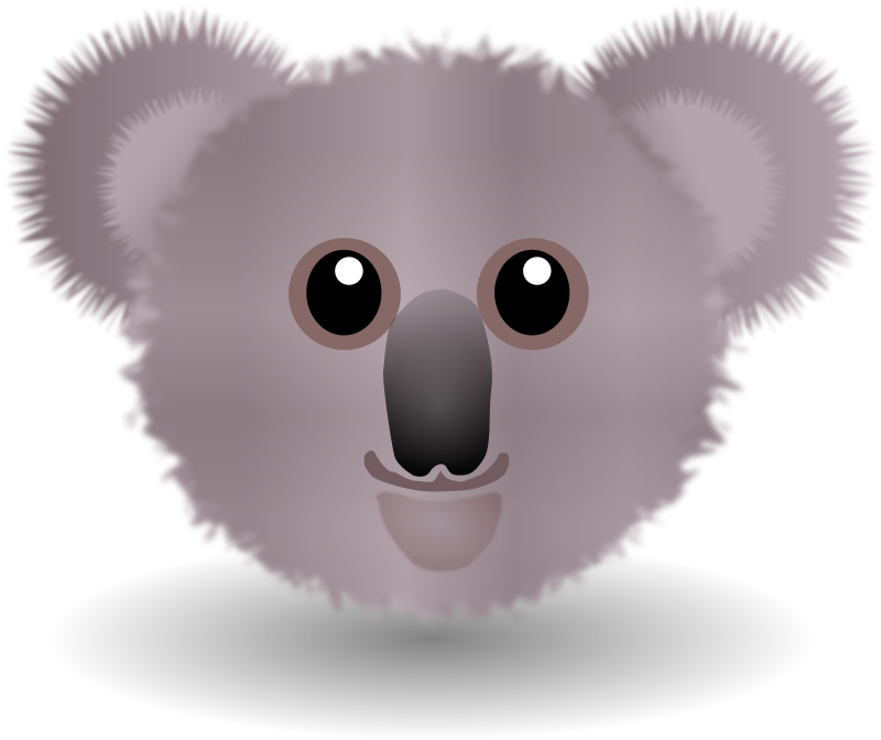 Funny Koala Face Cartoon