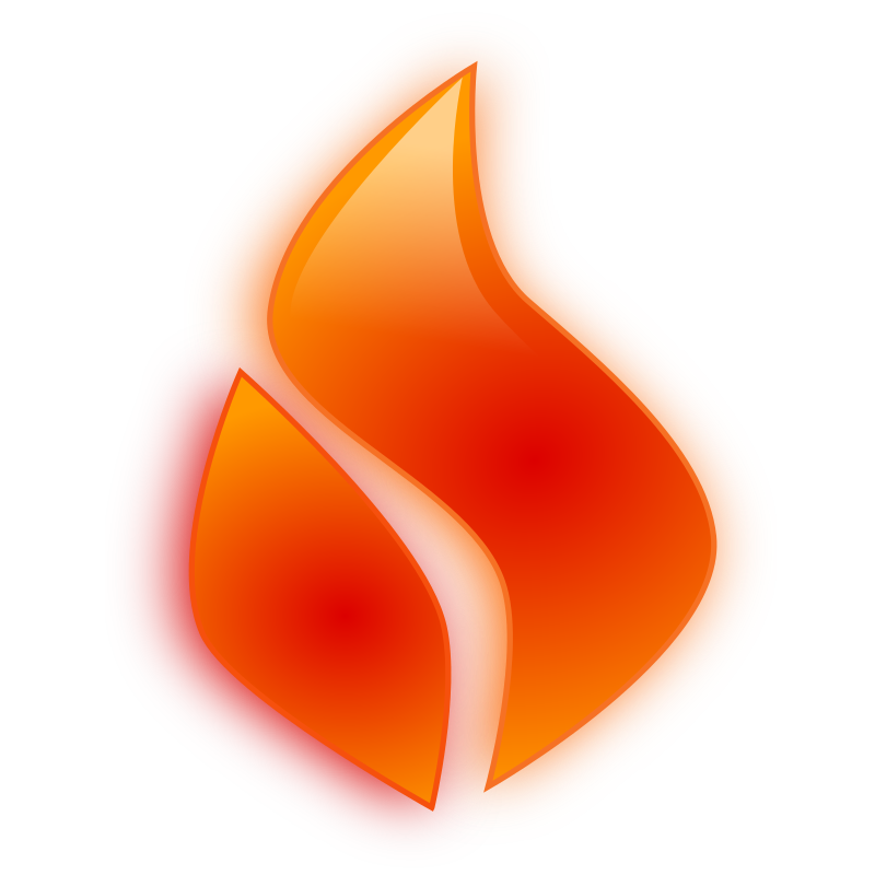 glossy flame