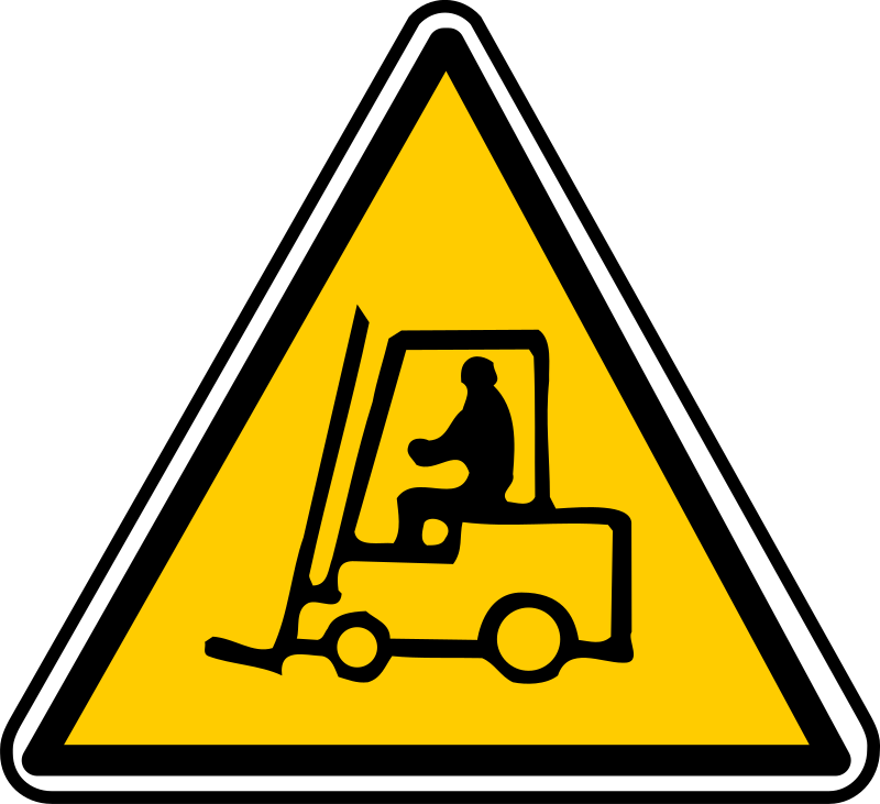 Forklift Warning Sign