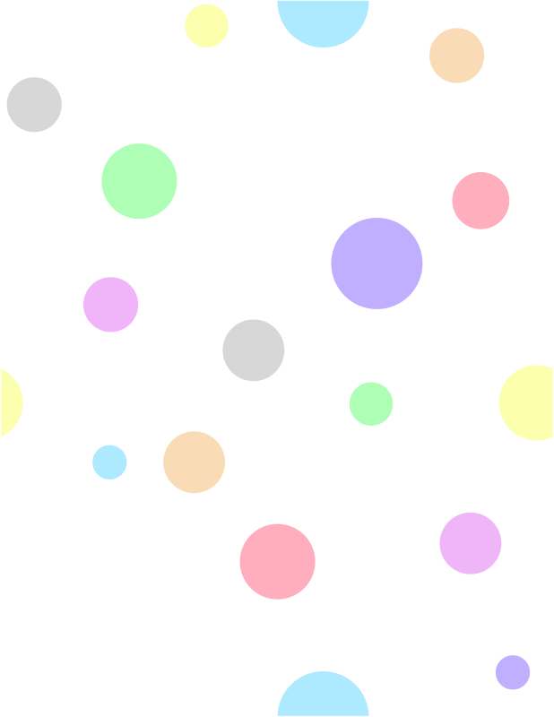 Polka Dots, in Pastel Colors - Openclipart