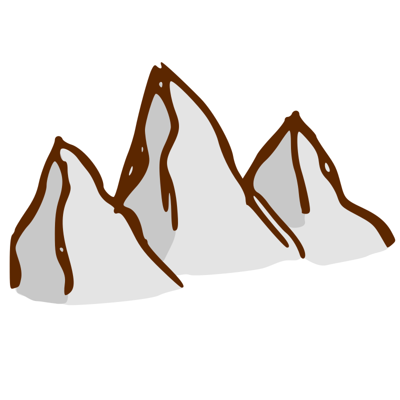 RPG map symbols: mountains