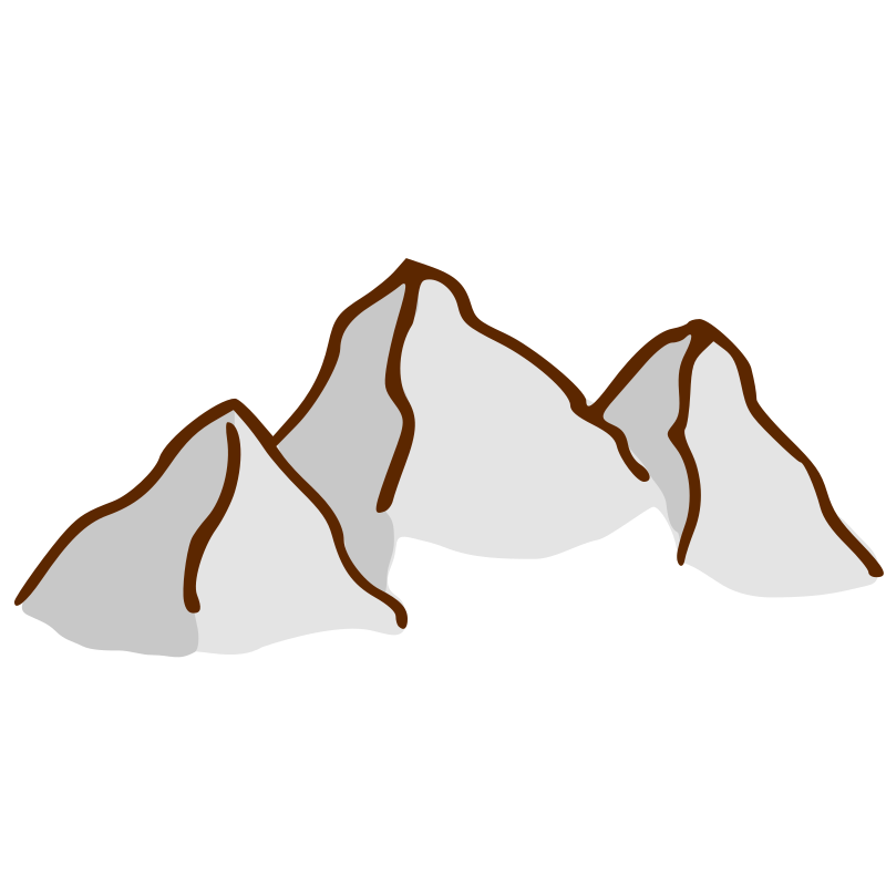 RPG map symbols: mountains