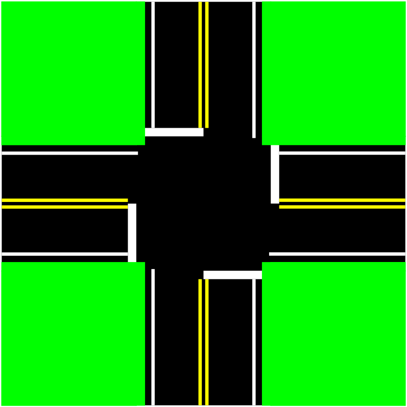 Four Way Intersection